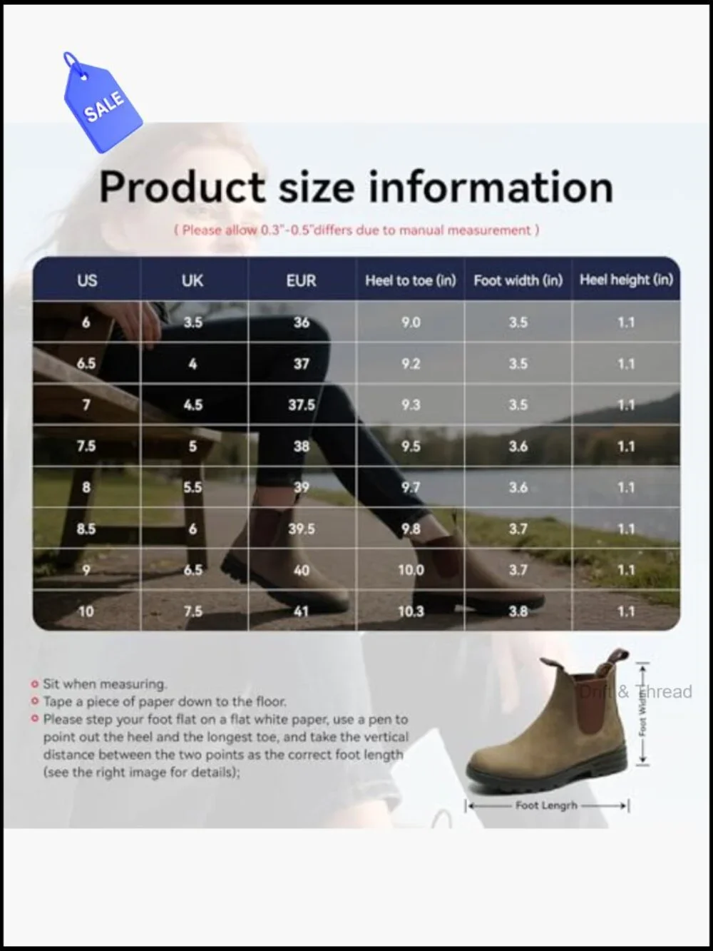 Women's Waterproof Chelsea Hiking Boots Faux Leather Ankle Pull-On Low Heel